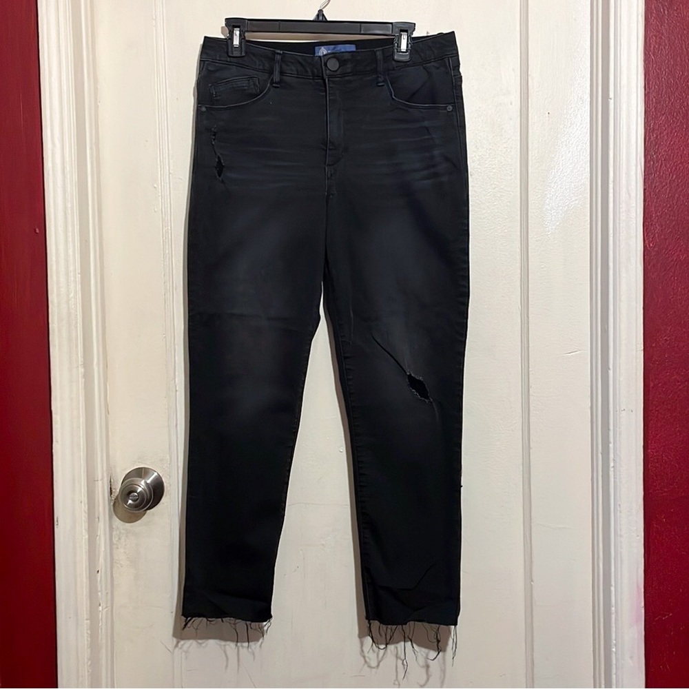 Democracy Black “Ab”Solution Slim Straight Leg Jeans